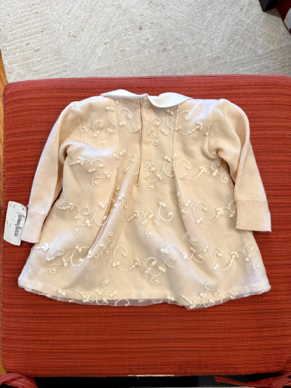 Neiman Marcus Embroidered Baby Dress Made in ITALY